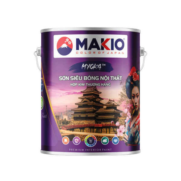 Alternative view of MAKIO MYOKA™ - SƠN NỘI THẤT SIÊU BÓNG HỢP KIM THƯỢNG HẠNG